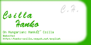 csilla hanko business card